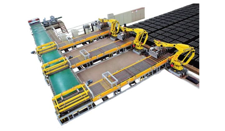 Auto robot stacking system